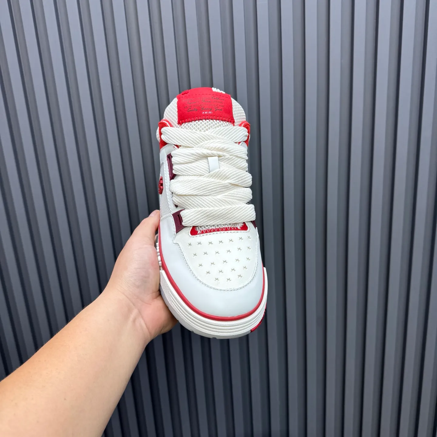 Men's shoes 💰660💰 AMIRI AMIRI trendy brand hot sale 🔥 Available all year round, couples 💑 Official website synchronization Imported fabrics 1⃣️ vs 1⃣️ replica, original factory special original sole, 35-45 (45. non-refundable)